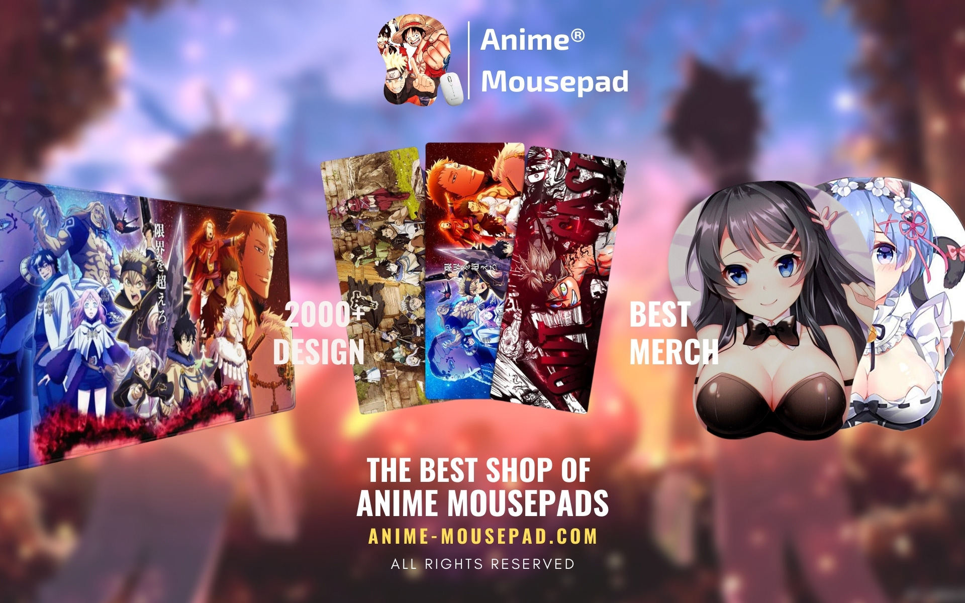 Anime Mousepad Web Banner - Anime Mousepads