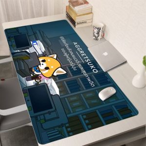 DAIPLY Death Metal Aggretsuko Computer Laptop Mousepad Stitched Edge Gaming Mouse Pad 11.8x9.8 