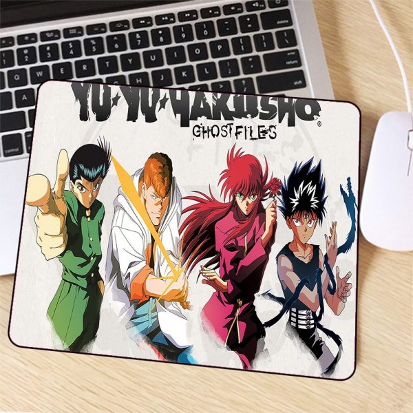 Anime RGB Yu Yu Hakusho Personagens Laptop Keyboard LED Anime Mousepad PC Connection Computer USB Gaming 4 - Anime Mousepads