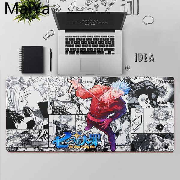 Maiya Anime The Seven Deadly Sins Gaming Player desk laptop Rubber Mouse Mat Free Shipping Large 5 - Anime Mousepads