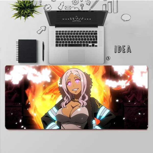 YNDFCNB Top Quality Fire Force Rubber Mouse Durable Desktop Mousepad Free Shipping Large Mouse Pad Keyboards 2.jpg 640x640 2 - Anime Mousepads