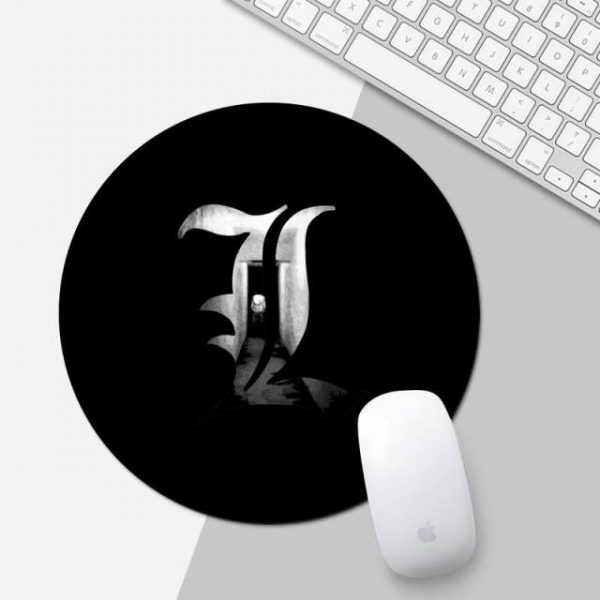 anime death note Rubber Mouse Durable Desktop Mousepad Game Office Work Round Mouse Mat pad XL 12.jpg 640x640 12 - Anime Mousepads