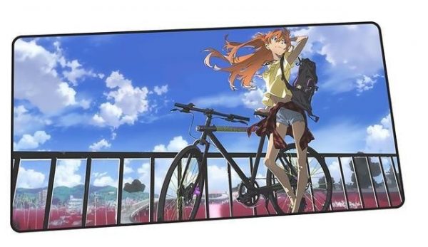 Cyclist Asuka design 9 / Size 600x300x2mm Official Anime Mousepads Merch