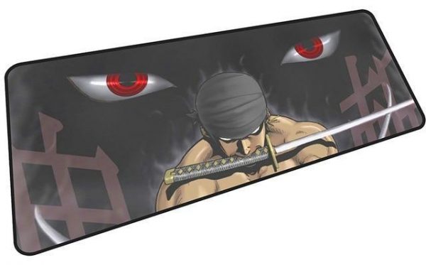 Red Eyed Zoro mousepad 7 / Size 600x300x2mm Official Anime Mousepads Merch