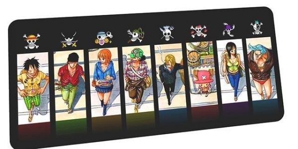 Strawhat Crew and Emblems mousepad 4 / Size 600x300x2mm Official Anime Mousepads Merch