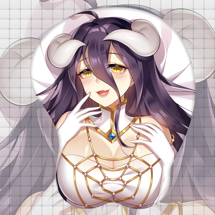 albedo 3d oppai mouse pad 3736 - Anime Mousepads