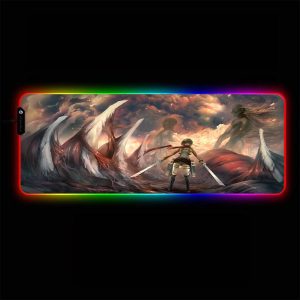 Attack on Titan - Bones - RGB Mouse Pad 350x250x3mm Official Anime Mousepad Merch