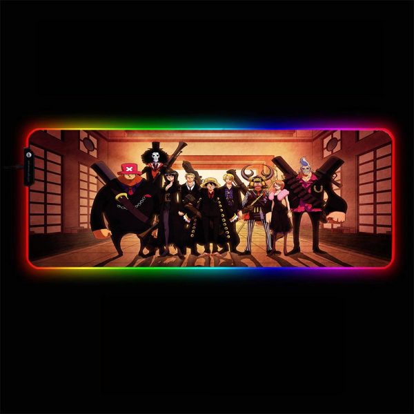 One Piece - Crew - RGB Mouse Pad 350x250x3mm Official Anime Mousepad Merch