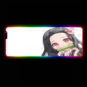 Demon Slayer - Nezuko Cute - RGB Mouse Pad 350x250x3mm Official Anime Mousepad Merch