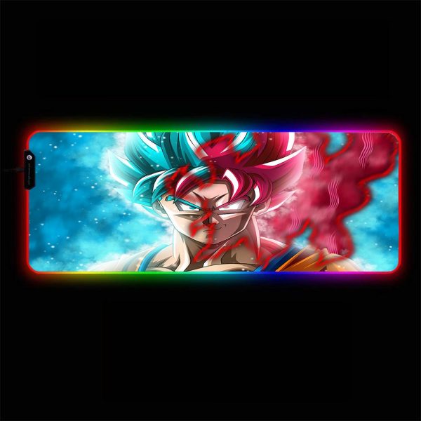 Dragon Ball - God Goku - RGB Mouse Pad 350x250x3mm Official Anime Mousepad Merch
