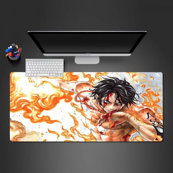 One Piece - Ace Fire - Mouse Pad 350x250x2mm Official Anime Mousepad Merch