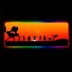 One Piece - Silhouette - RGB Mouse Pad 350x250x3mm Official Anime Mousepad Merch