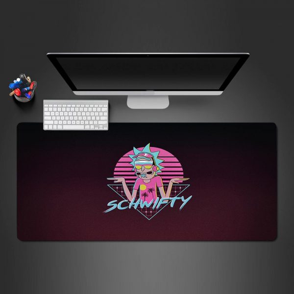 Cartoon Schwifty Gamer Mouse Pad Large Computer Desk Mat XXL PC Gaming Mousepad 350x250x2mm Official Anime Mousepad Merch