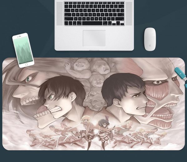 3D Attack On Titan 3777 Anime Desk Mat YYA1215