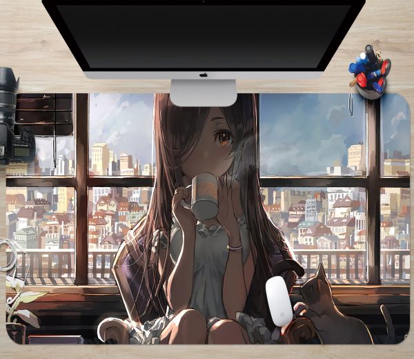 3D Beautiful Girl 4135 Anime Desk Mat YYA1215