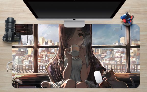 3D Beautiful Girl 4135 Anime Desk Mat YYA1215
