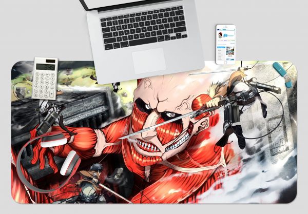 3D Attack On Titan 4000 Anime Desk Mat YYA1215