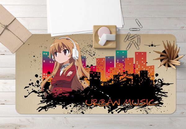 3D Music Girl 3725 Anime Desk Mat YYA1215