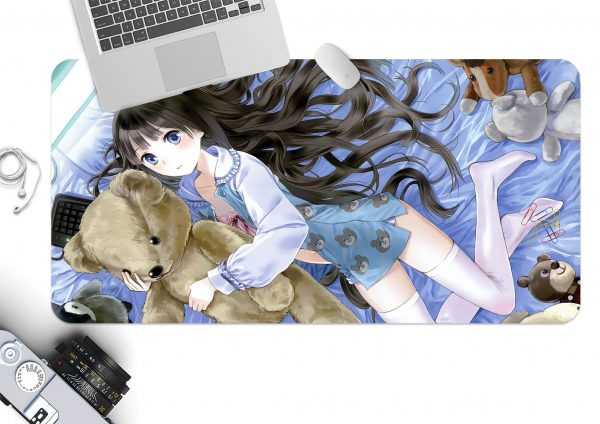 3D Little Bear Girl 3750 Anime Desk Mat YYA1215